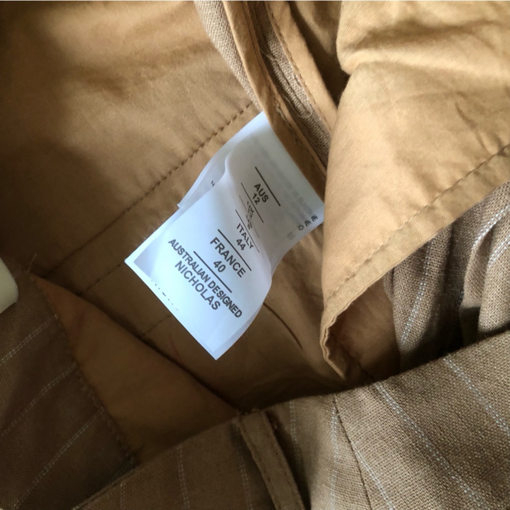 Nicholas Charlee Trouser Linen Pants Sz8 - Picture 7 of 7